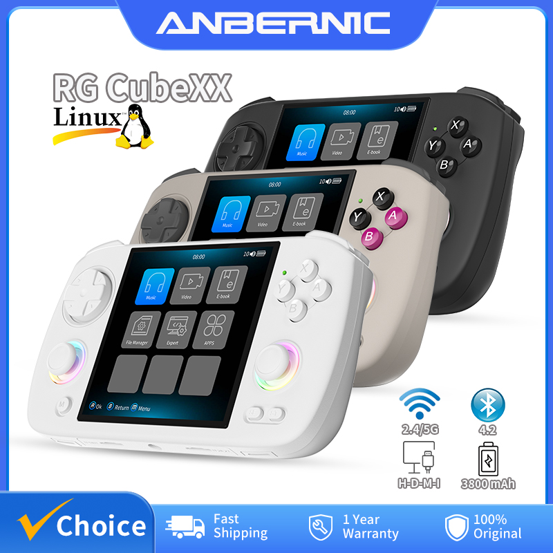 Gaming Console Linux - ANBERNIC RG Cubexx Retro Handheld Game