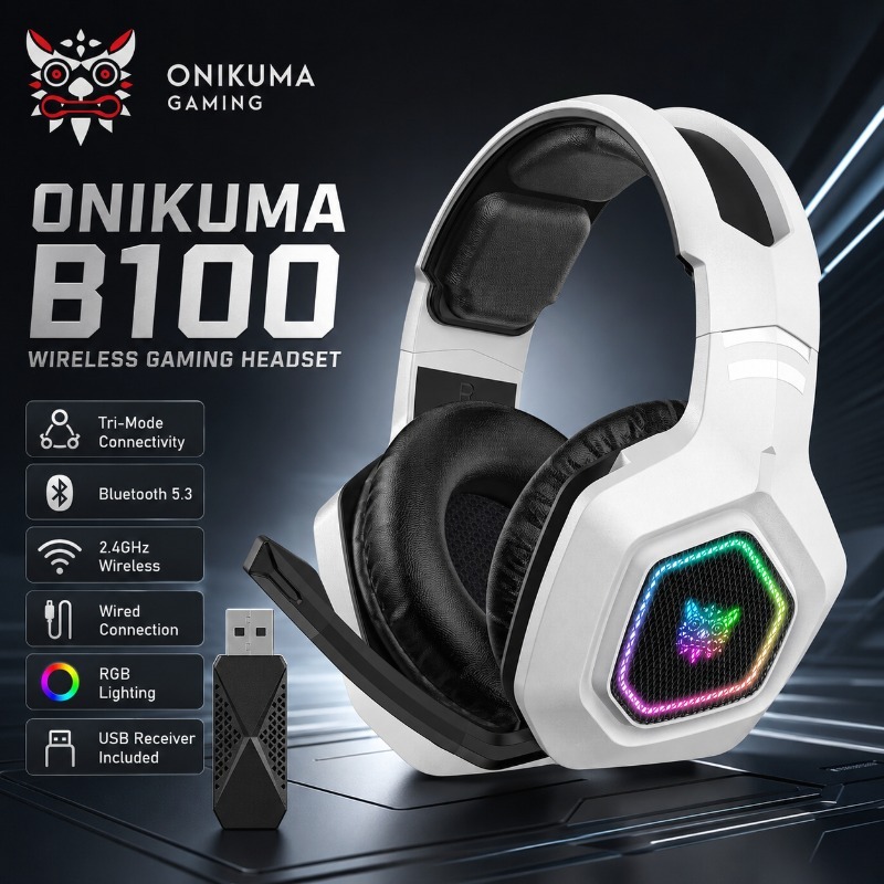 ONIKUMA B100 Wireless Gaming H - đánh giá và giá Gaming Console Apple