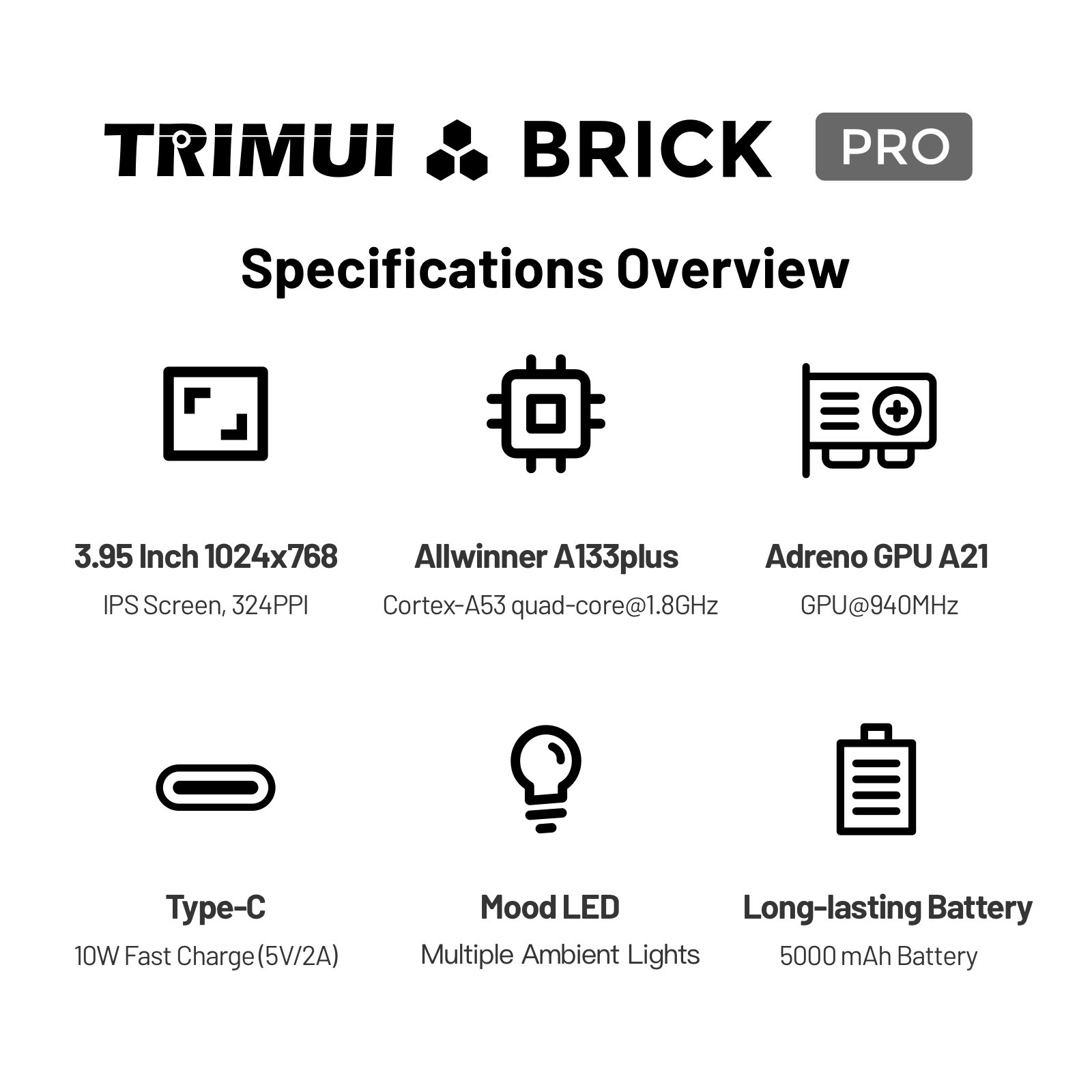 TRIMUI Brick Pro TG4040 Retro  - đánh giá và giá Gaming Console Linux