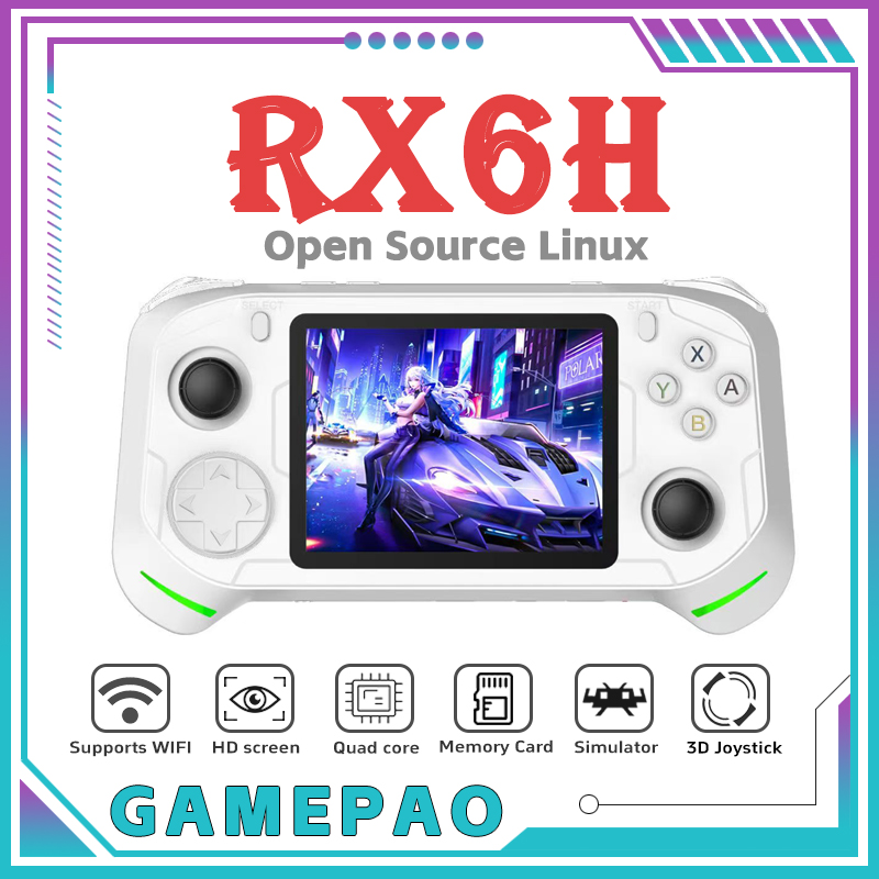 Open Source RX6H Retro Handhel - đánh giá và giá Gaming Console Linux