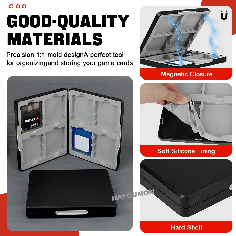 Portable 8 in 1 Game Card Stor - đánh giá và giá Gaming Console Box
