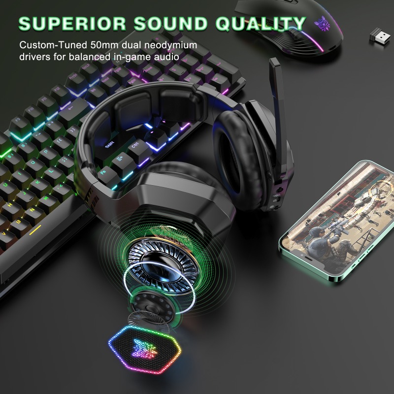 ONIKUMA B100 Wireless Gaming H - đánh giá và giá Gaming Console Apple
