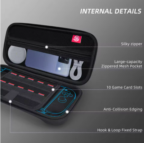 Portable Travel Carrying Case  - đánh giá và giá Gaming Console Nintendo Switch 2