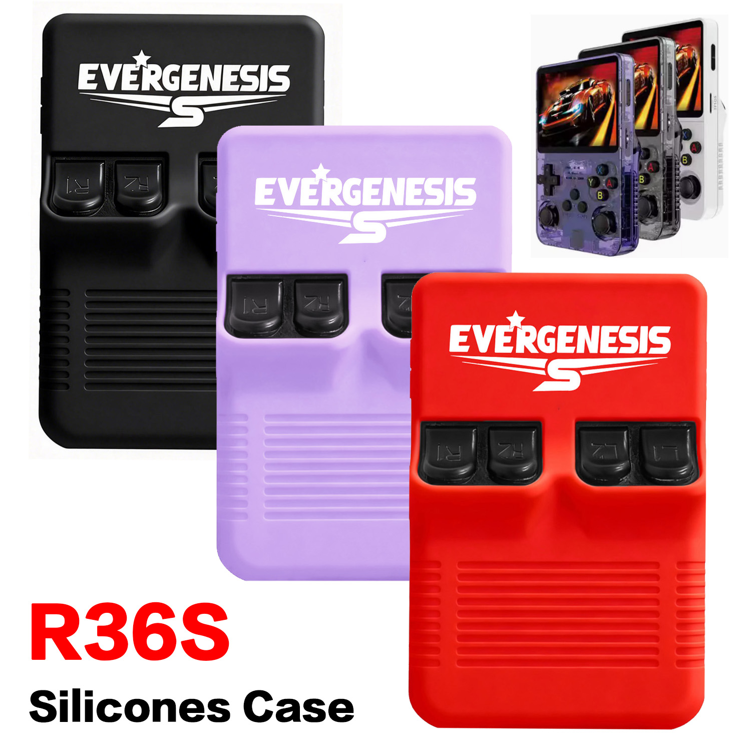 R36S Silicone Case Handheld Ga - đánh giá và giá Gaming Console Box