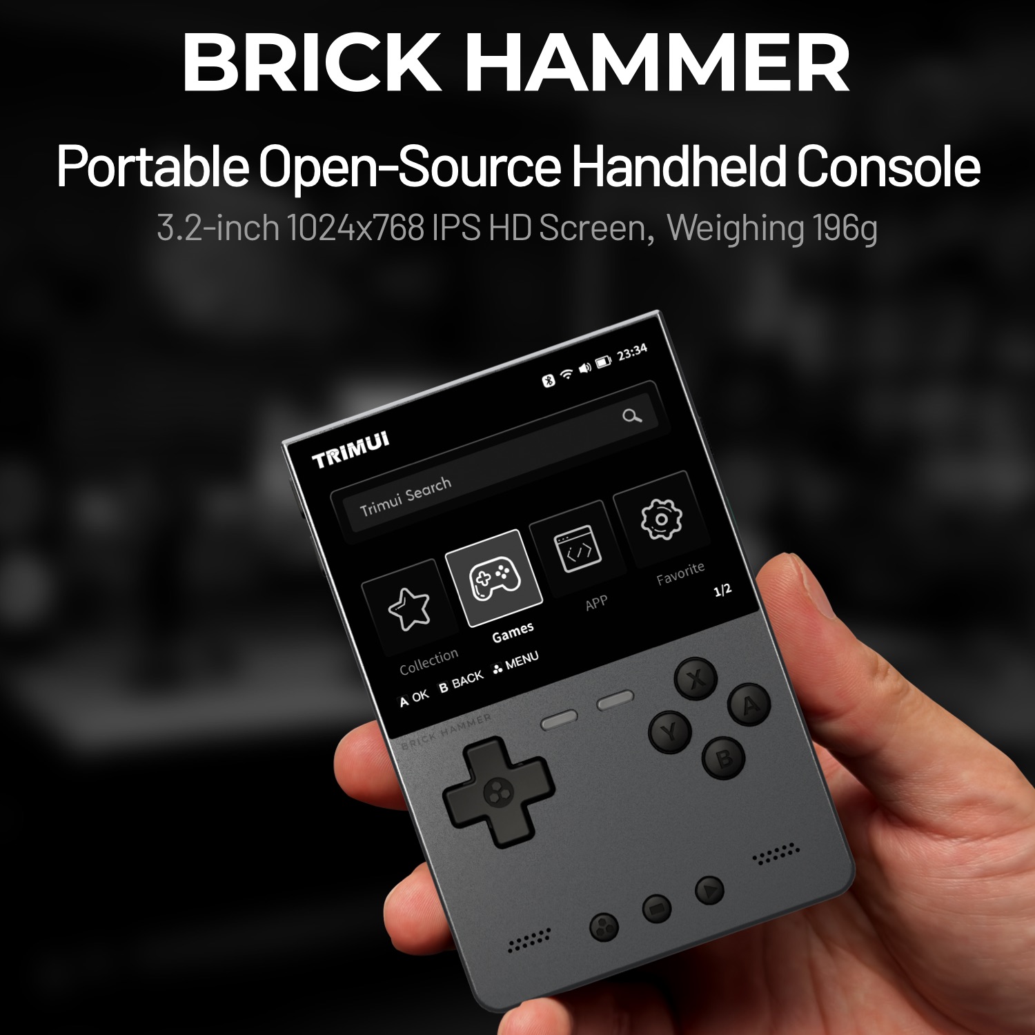 TRIMUI BRICK HAMMER Retro Hand - đánh giá và giá Gaming Console Linux