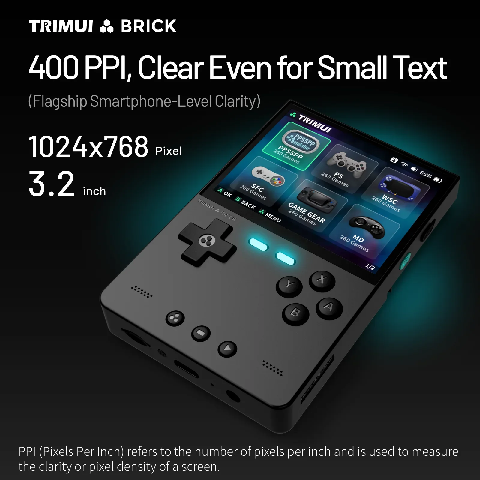 TRIMUI BRICK Handheld Game Con - đánh giá và giá Gaming Console Linux