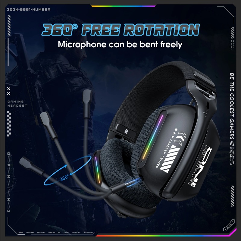 ONIKUMA GT808 Gaming Headset W - đánh giá và giá Gaming Console Apple