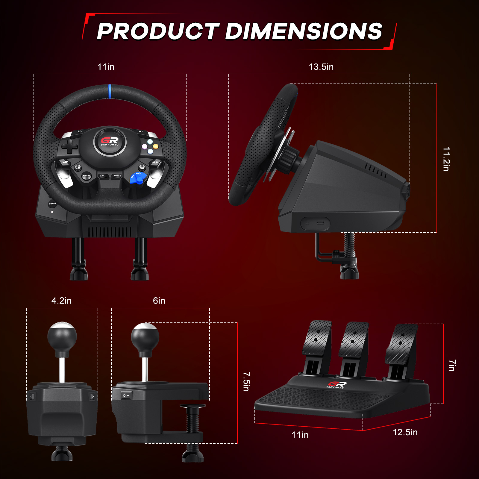 F127 Gaming Steering Wheel For - đánh giá và giá Racing Pedal Set