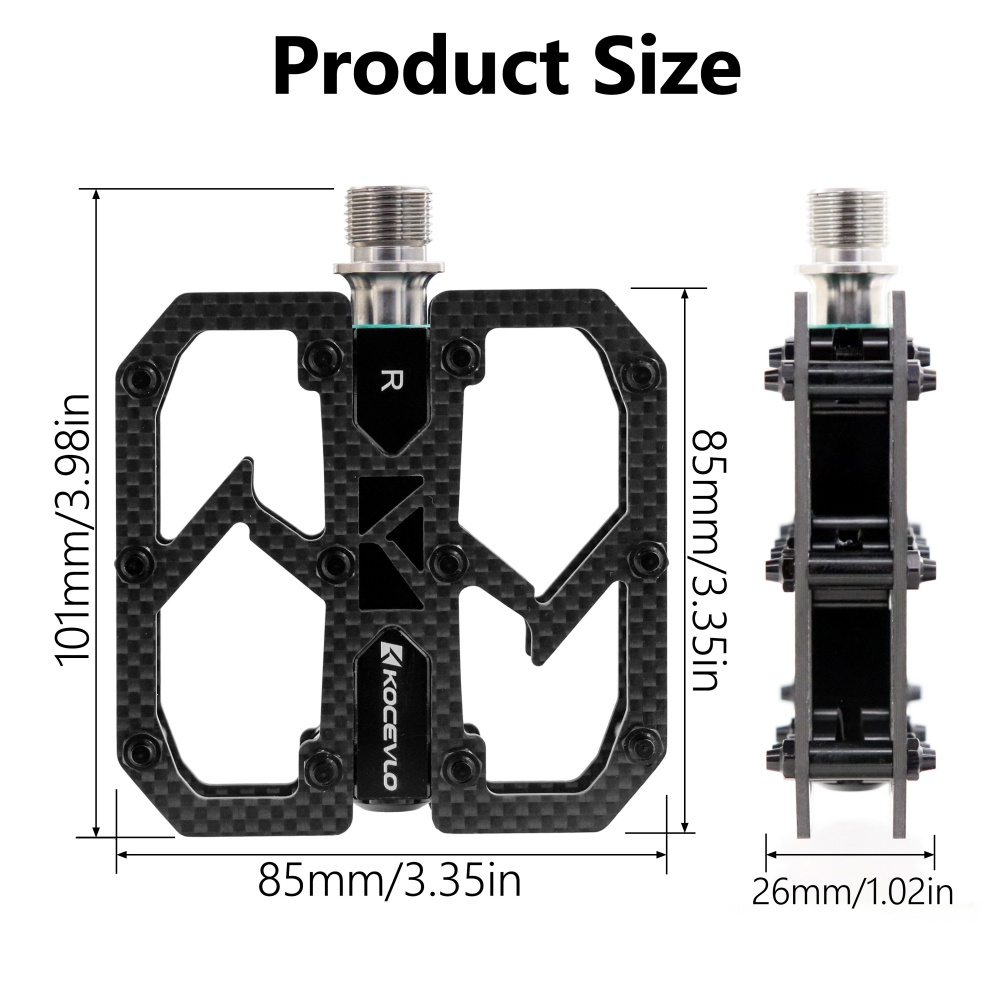 KOCEVLO Carbon Fiber Pedal Ult - đánh giá và giá Racing Pedal Set