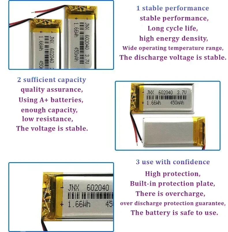 602040 Polymer Li Po Battery 3 - đánh giá và giá Gaming Console In Car