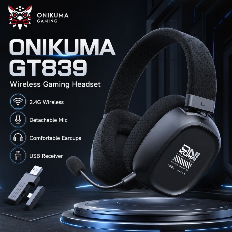 ONIKUMA GT839 Gaming Headset W - đánh giá và giá Gaming Console Apple