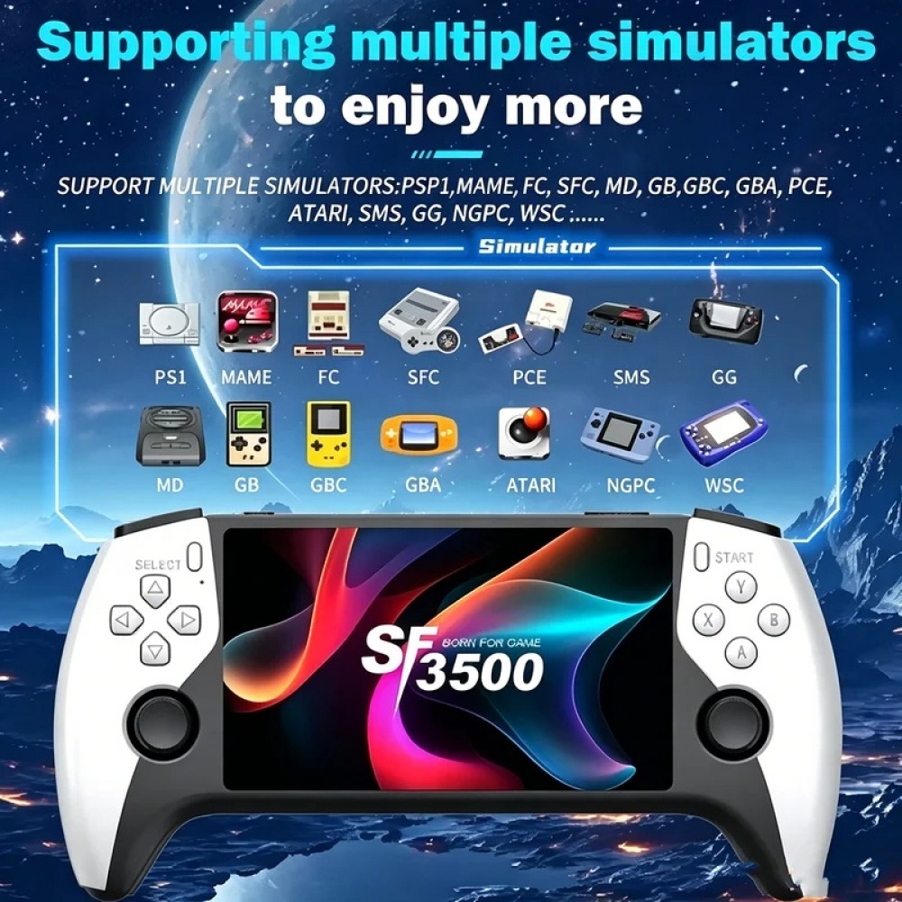 SF3500 5 inch Handheld Game Co - đánh giá và giá Gaming Console Buttons